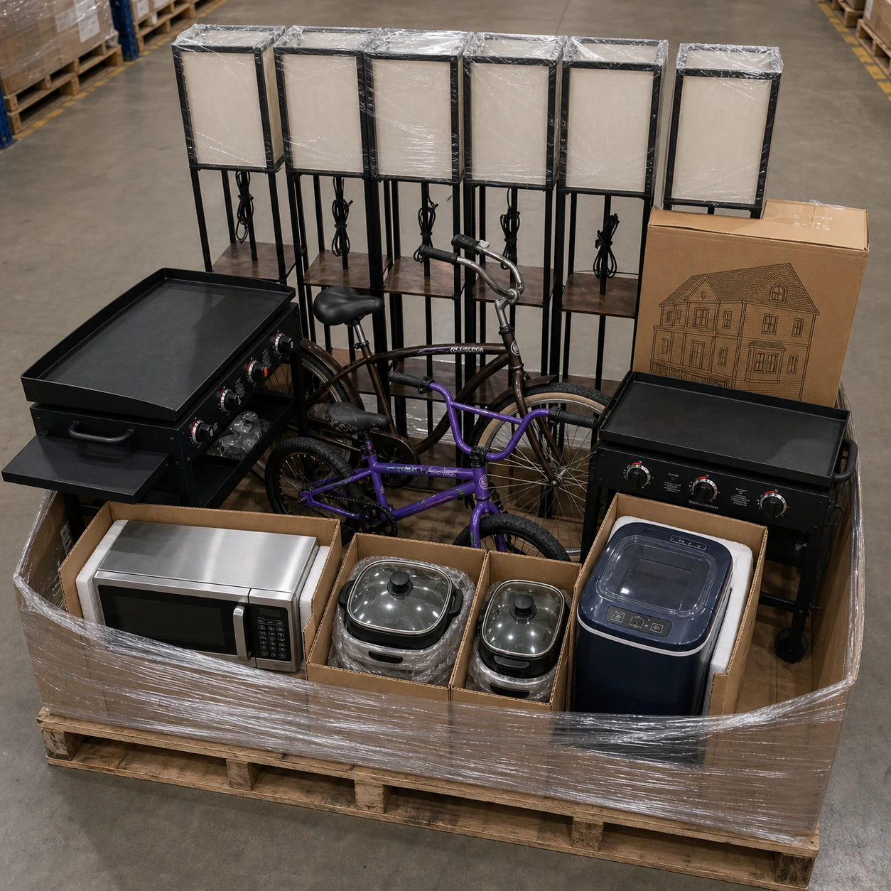 Original listing image for Lighting Customer Returns Liquidation Pallet — 8 Items
