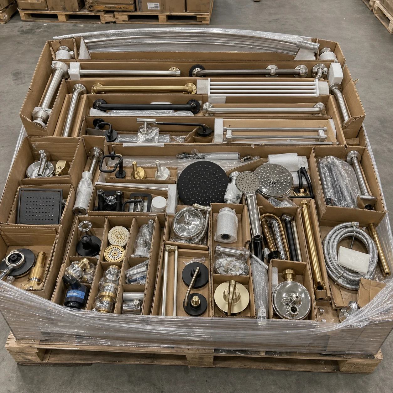 Original listing image for Moen Bath & Plumbing Liquidation Pallet — 677 Items