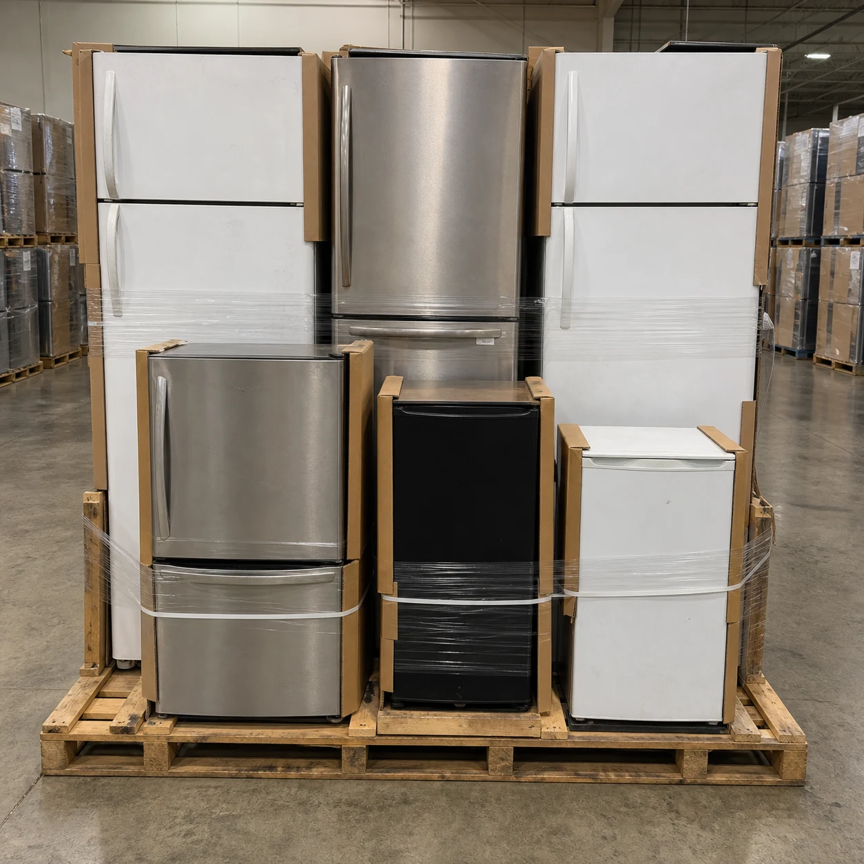 Original listing image for Home Appliances Major Appliances Refrigerators Used Condition Liquidation Pallet — 6 Items